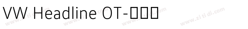 VW Headline OT字体转换